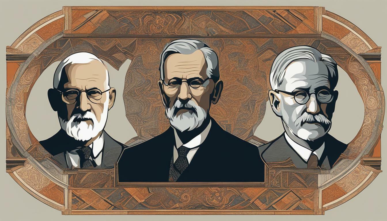 "Freud vs. Jung: Um Comparativo Visual dos Gigantes da Psicanálise"