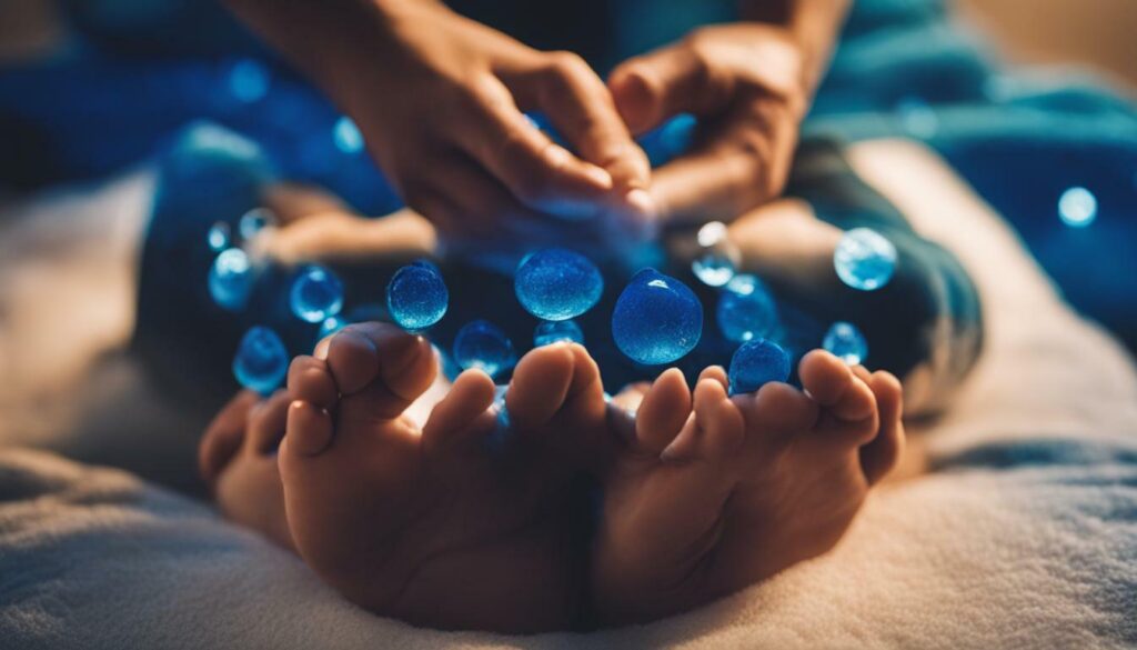 reflexologia para reduzir a retenção de líquidos