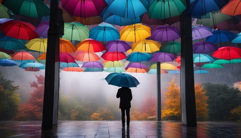 sonhar com guarda chuva