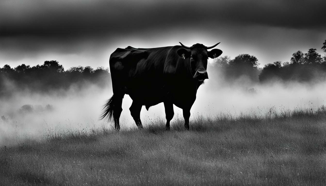 sonhar com vaca preta correndo atrás de mim